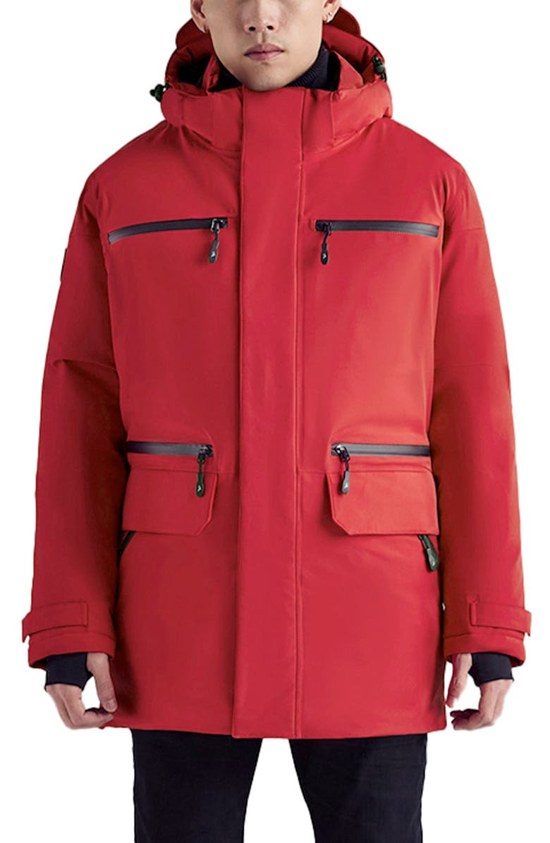 Triple F.A.T. Goose Staden Men's Down Parka, Main, color, Red