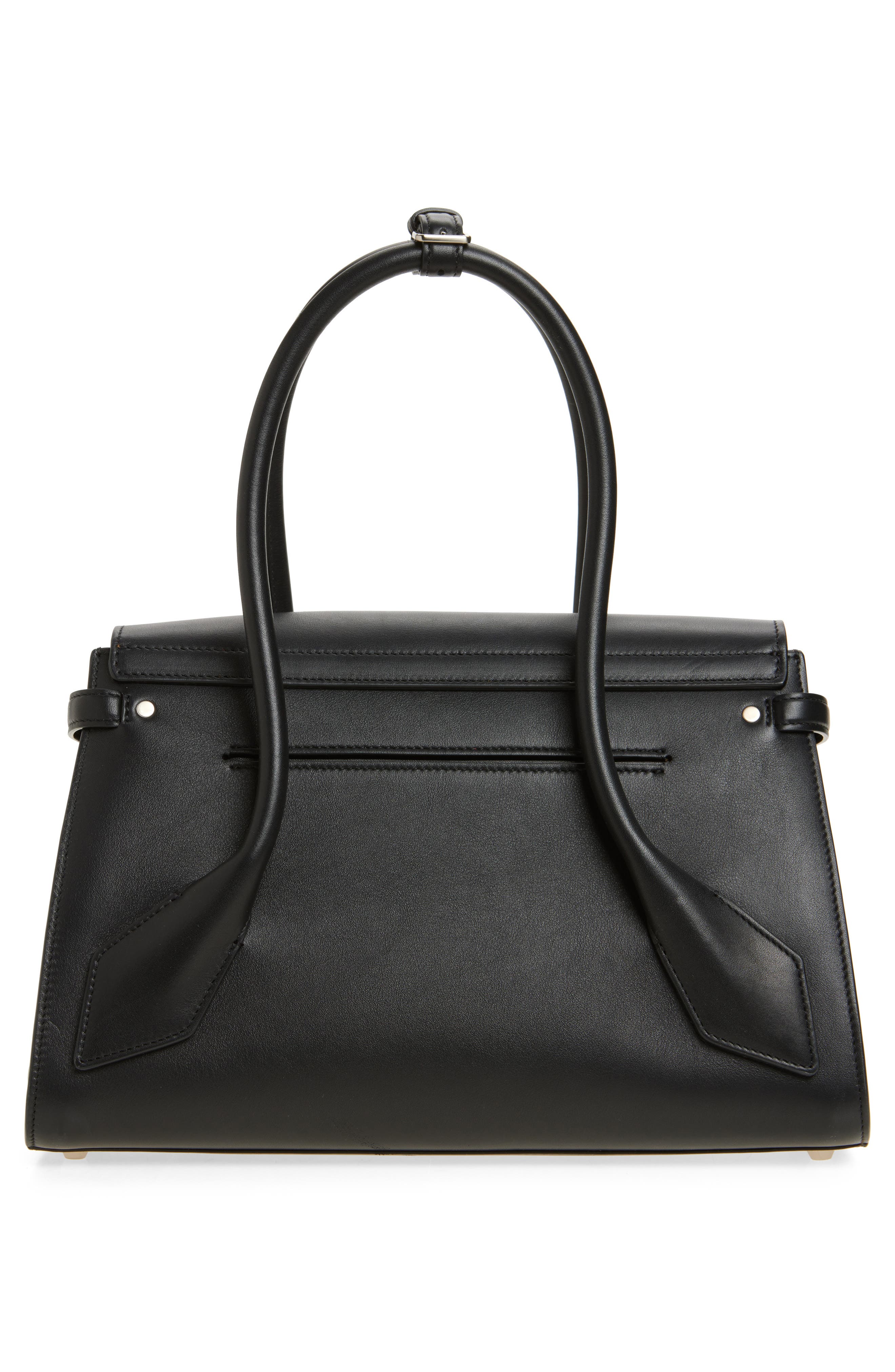 Proenza Schouler Small Tate Leather Tote, Alternate, color, Black