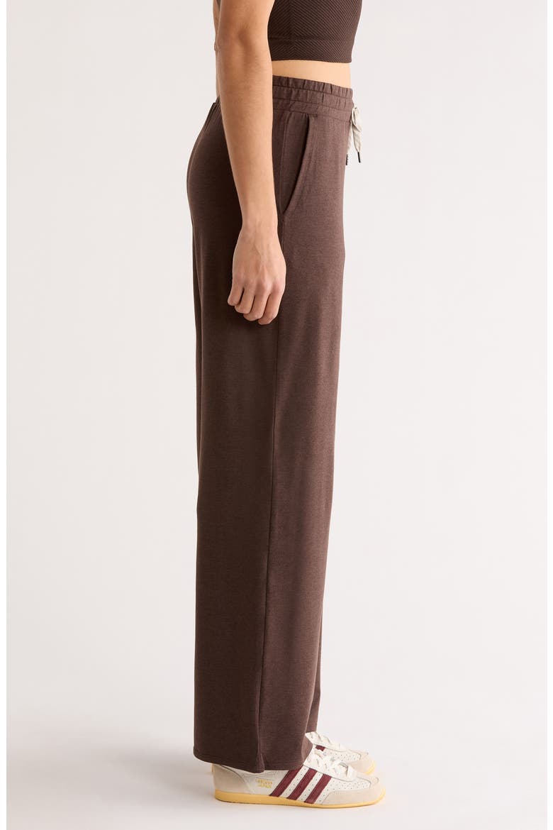 Halo Essential Wide Leg Sweatpants, Alternate, color, JAVA HEATHER