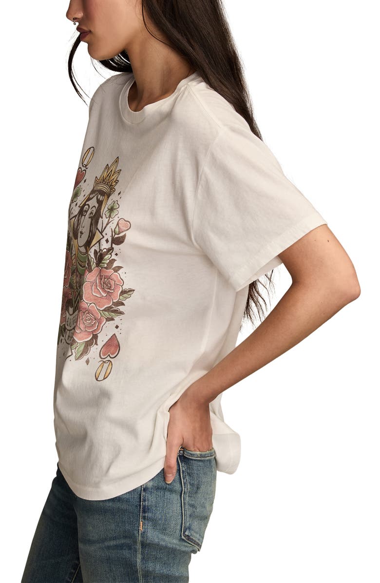 Lucky Brand Tattoo Queen Graphic T-Shirt, Alternate, color, 