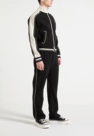 Manière De Voir Gael Contrast Whipstitch Relaxed Track Pants