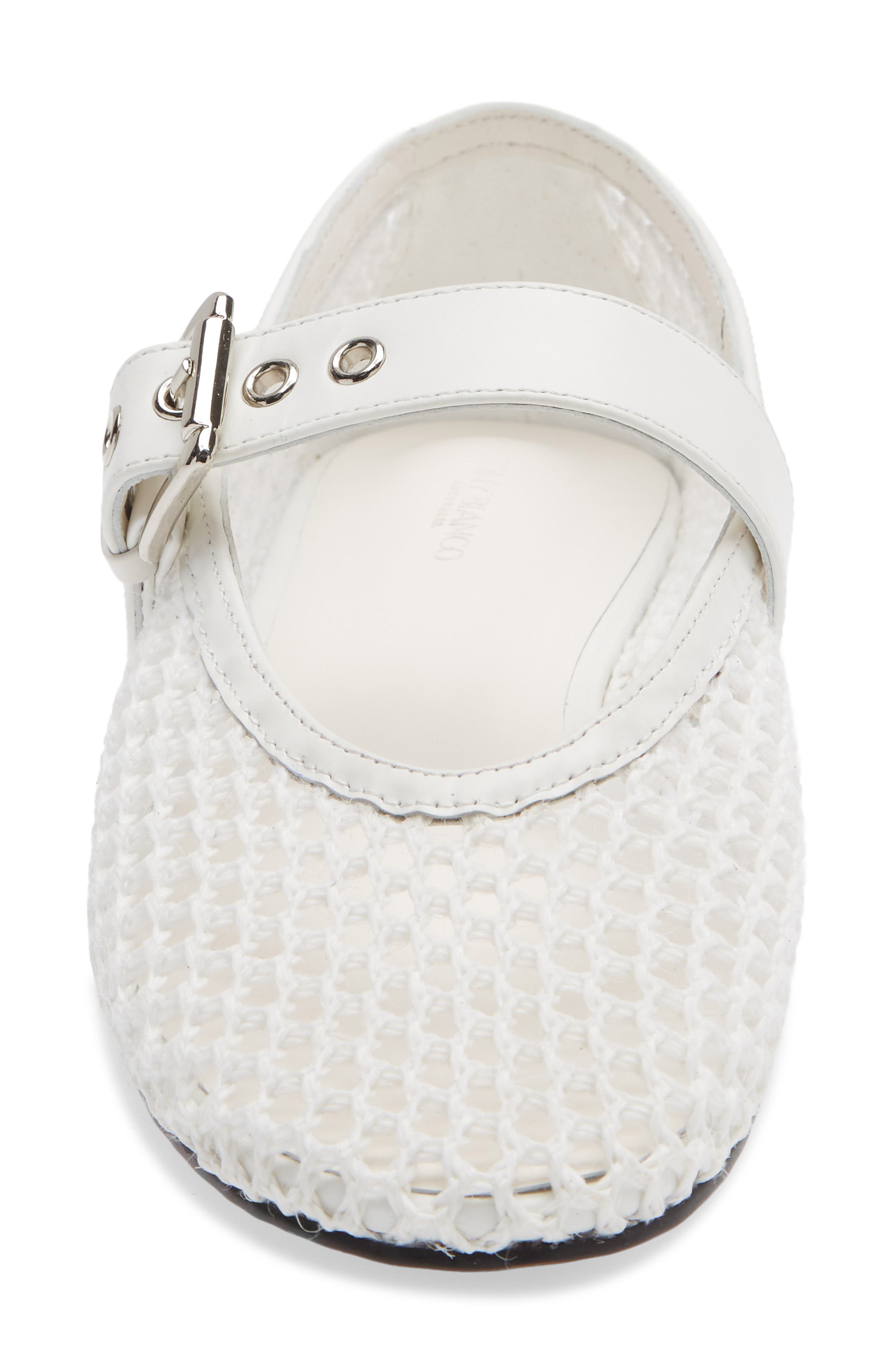 Carla Mary Jane Flat, Alternate, color, WHITE BRAID