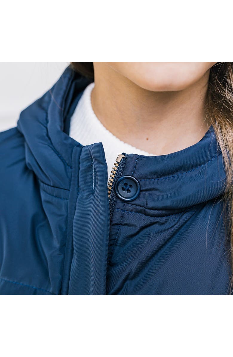 Hope & Henry Girls' Hooded Puffer Vest, Kids, Alternate, color, 