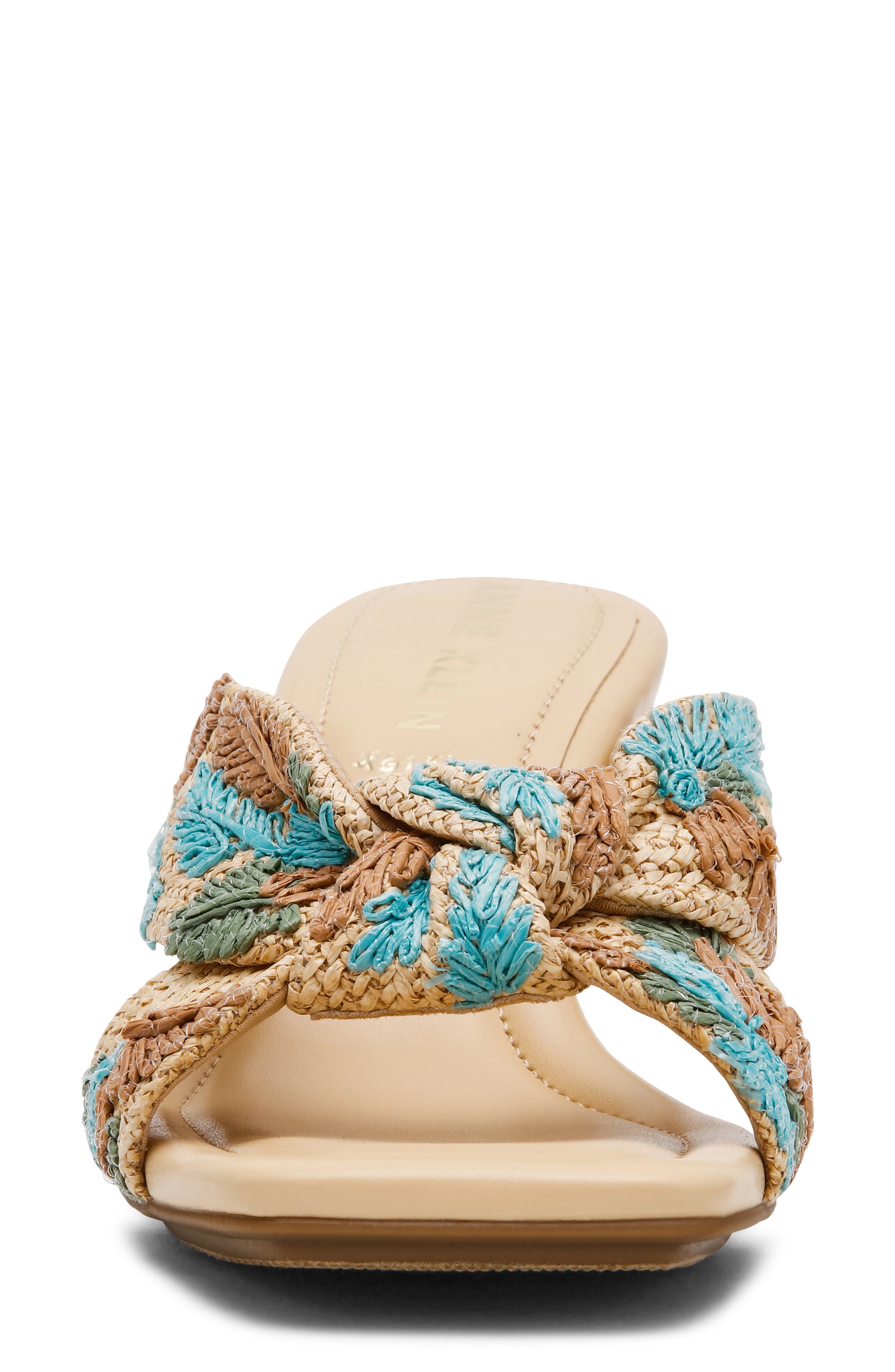 Anne Klein Jezebel Sandal, Alternate, color, Raffia Multicolor