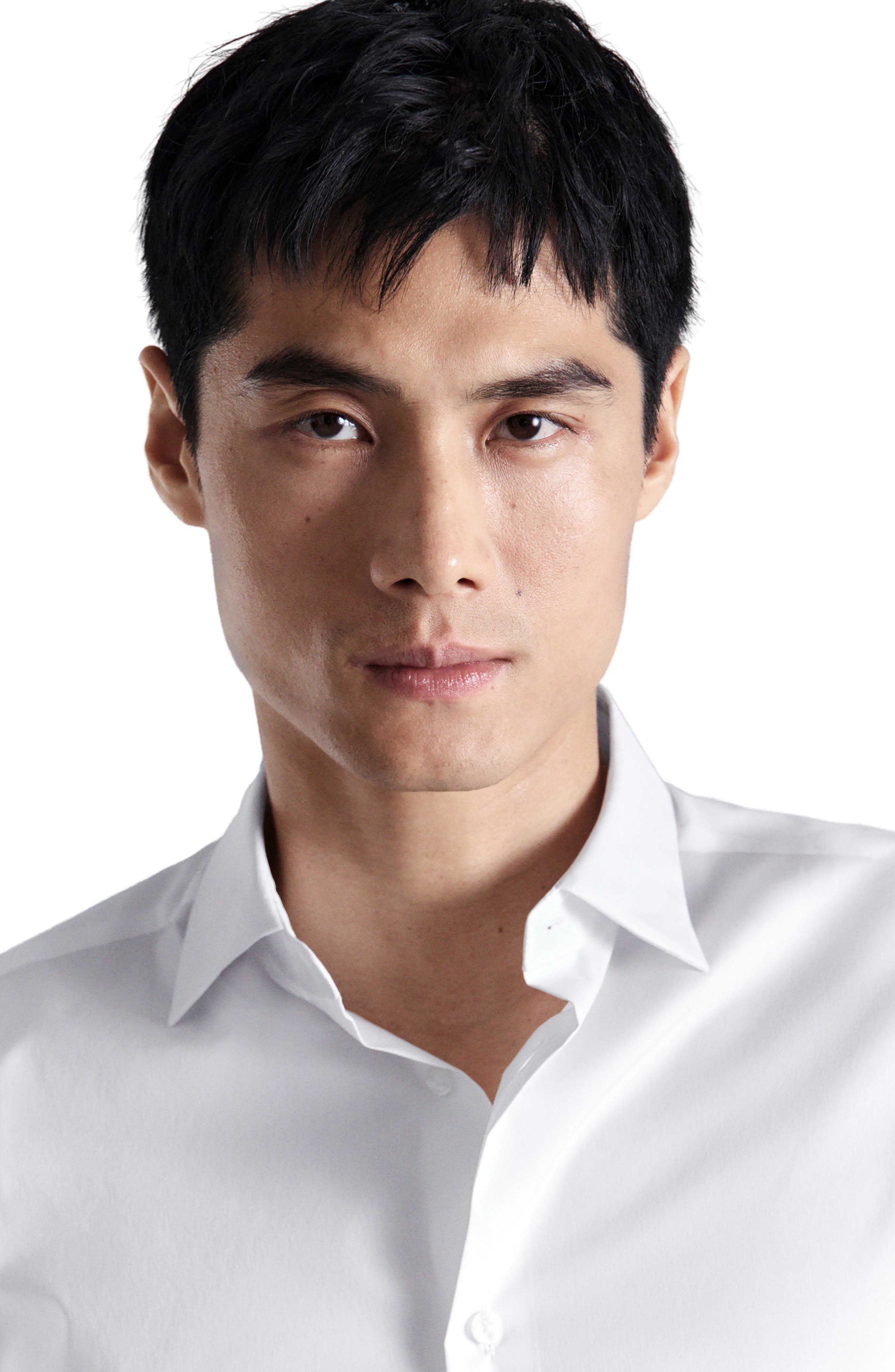 Regular Fit Stretch Cotton Blend Button-Up Shirt - image 2