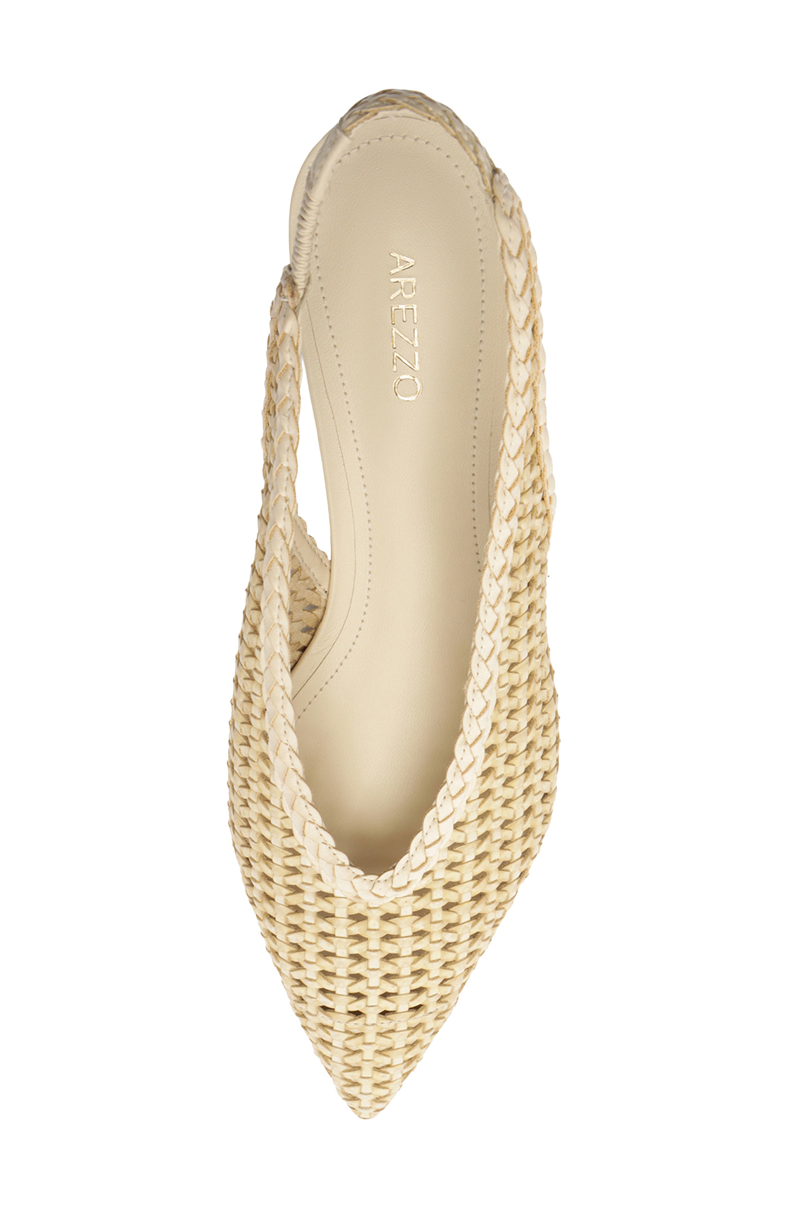 Eva Slingback Pointed Toe Flat, Alternate, color, PANACOTA