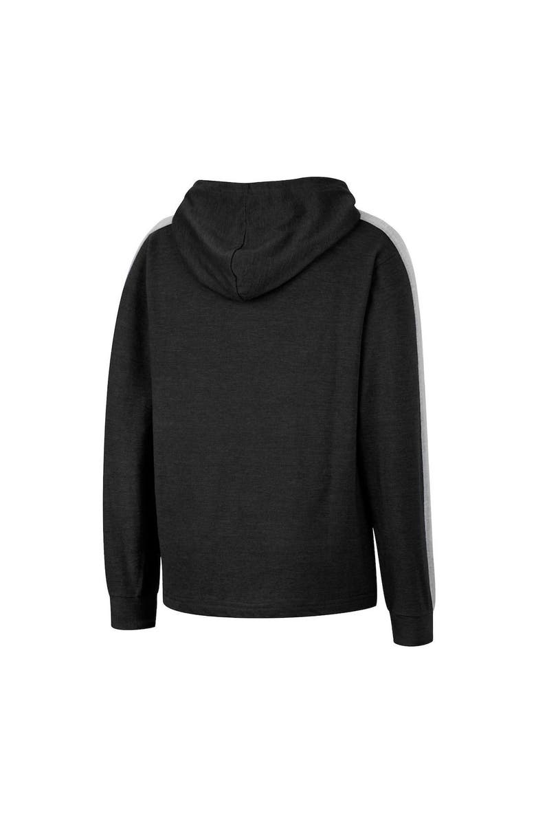 COLOSSEUM Youth Colosseum Heathered Black Army Black Knights Wind Changes Raglan Hoodie T-Shirt, Alternate, color,