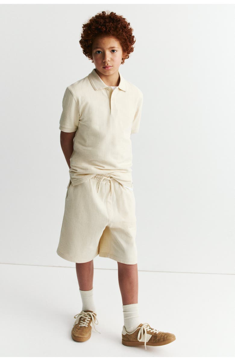 H&M 2-piece piqué set, Main, color, Light Beige