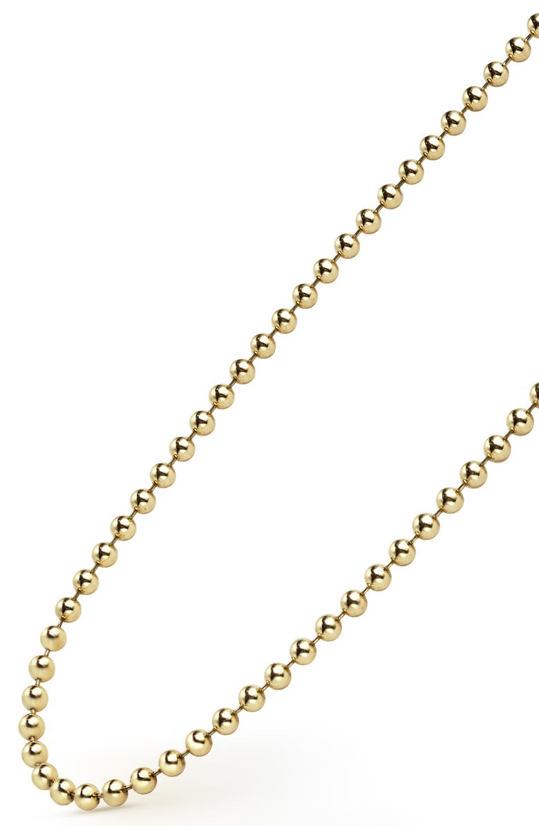 LAGOS Men's Anthem Ball Chain Necklace, Alternate, color, Gold