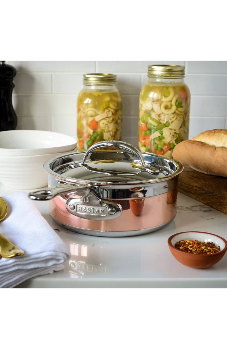Hestan CopperBond Saucepan with Lid, Alternate, color, 