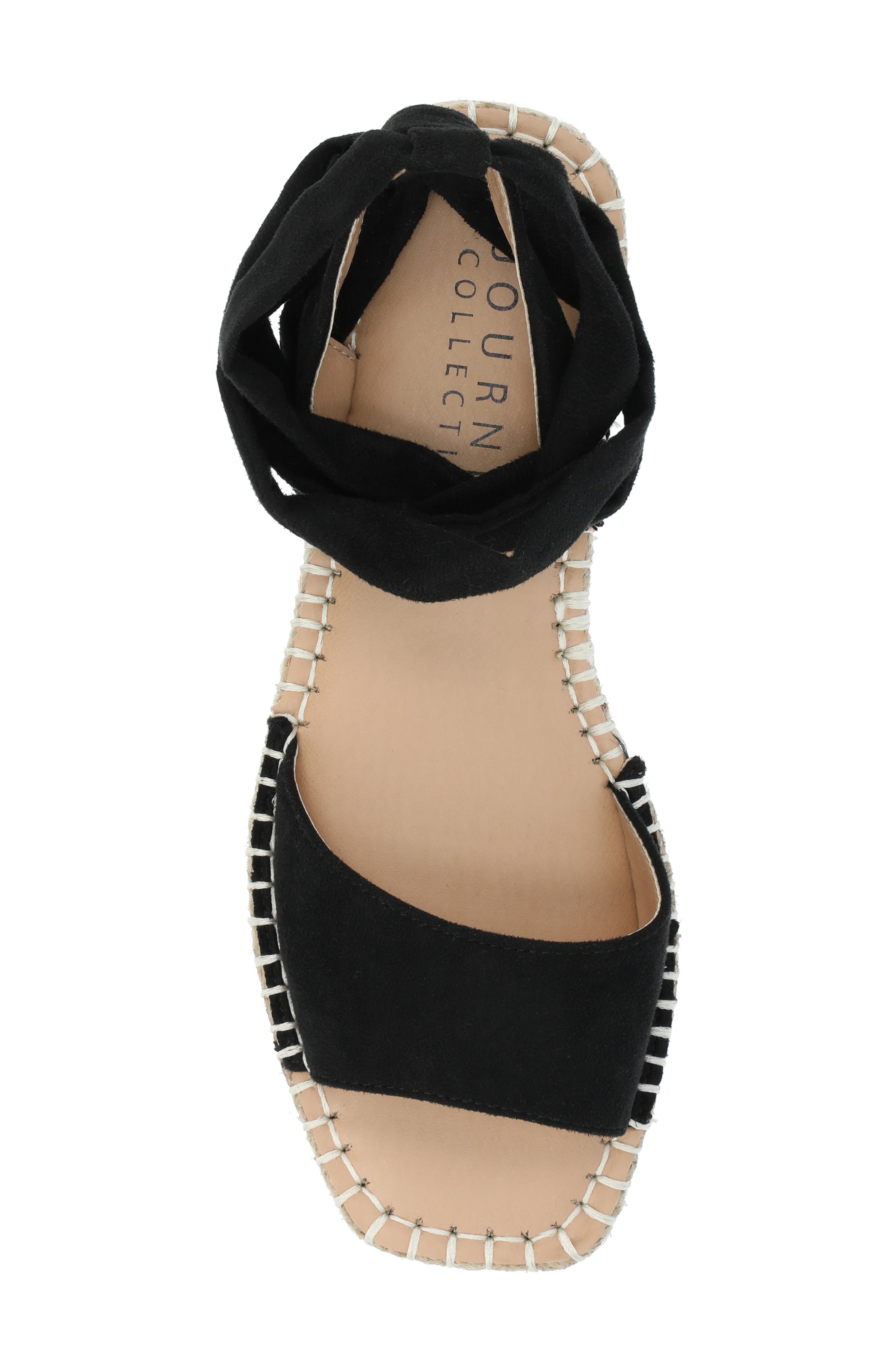 Journee Collection JOURNEE Emelie Ballerina Sandal, Alternate, color, Black