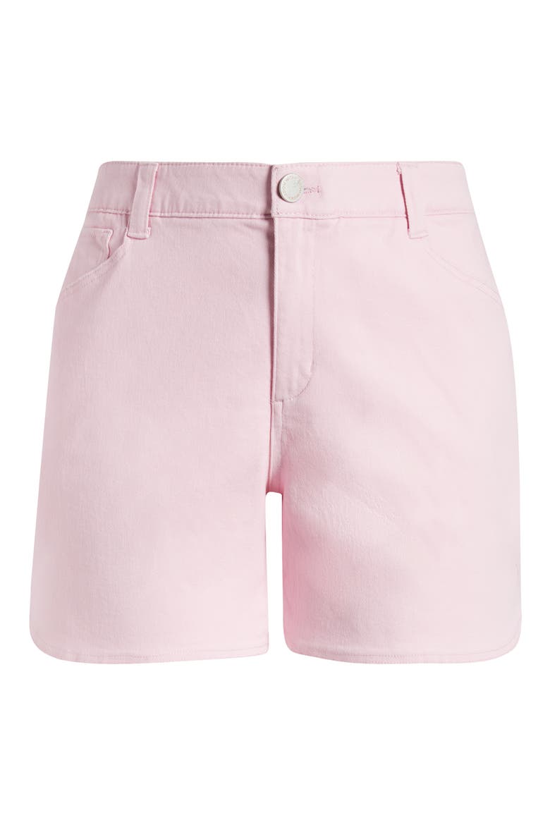Skyrise High Waist Dolphin Hem Denim Shorts, Alternate, color, FROSTY ORCHID