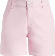 Wit & Wisdom Skyrise High Waist Dolphin Hem Denim Shorts
