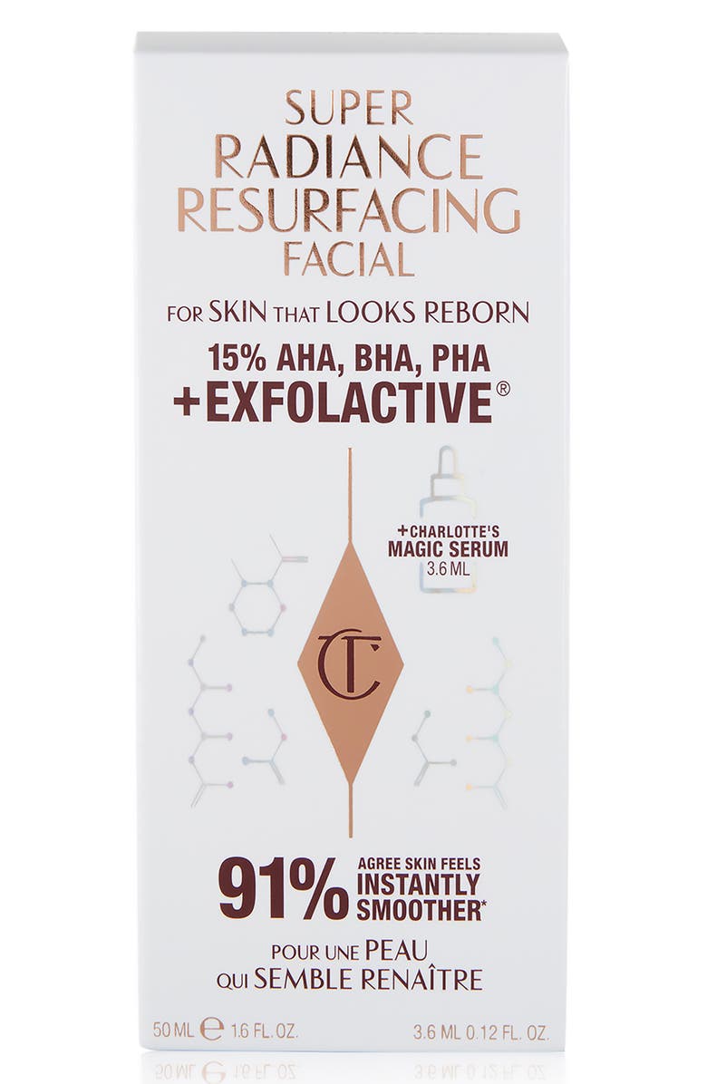 Charlotte Tilbury Super Radiance Resurfacing AHA + BHA + PHA Facial Exfoliating Mask, Alternate, color, 