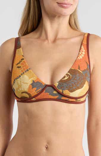 free-est by Free People Printed Tonya Bikini Top