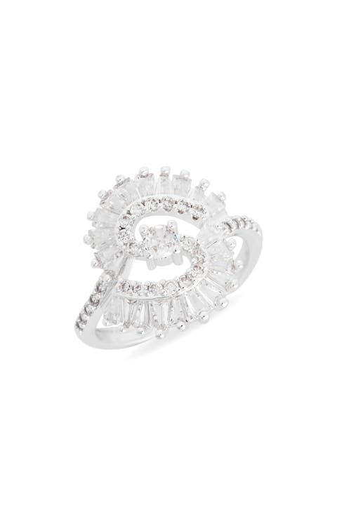 Mixed Cubic Zirconia Statement Ring