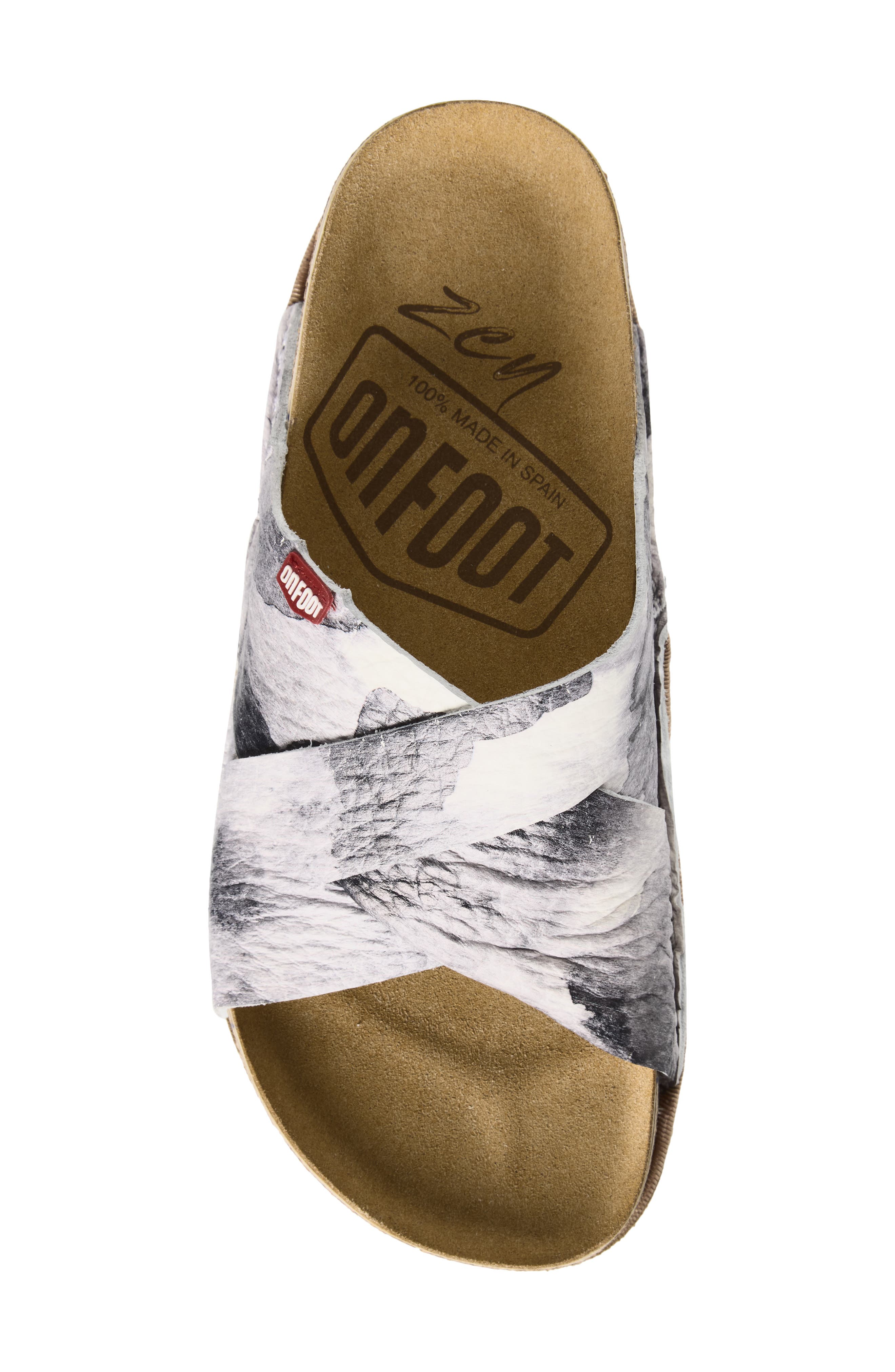 On Foot Naoshima Sandal, Alternate, color, Black Cloud