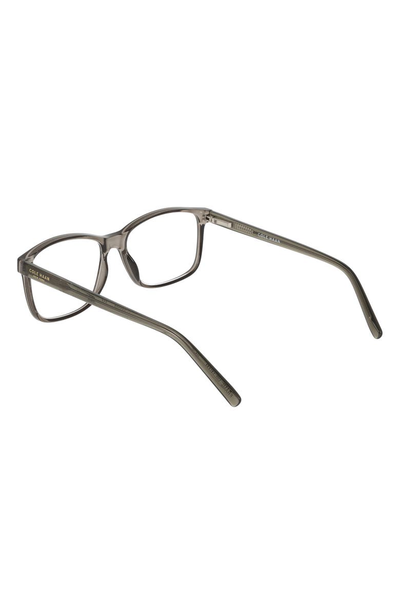 Cole Haan 55mm Square Reading Glasses, Alternate, color, Crystal Grey
