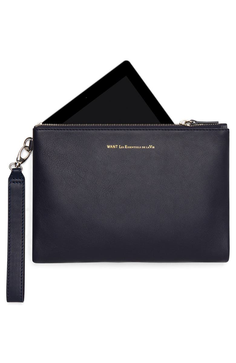 Want Les Essentiels de la Vie 'Barajas' Double Zip Folio Organizer, Alternate, color, 