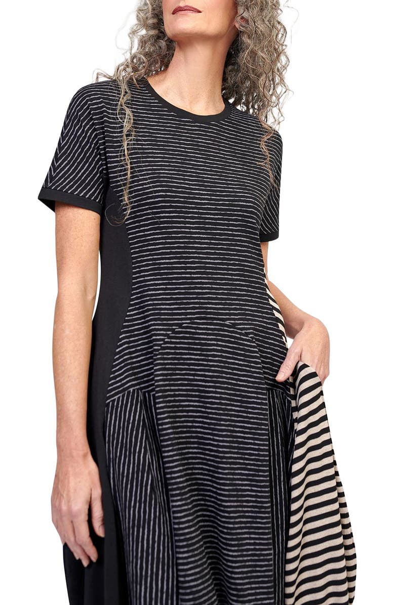 Alembika Jersey patchwork cocoon maxi, Alternate, color, 