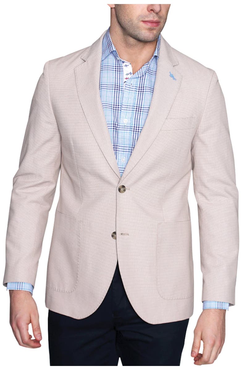 TailorByrd Textured Basket Weave Two Button Notch Lapel Modern Fit Sport Coat, Main, color, 