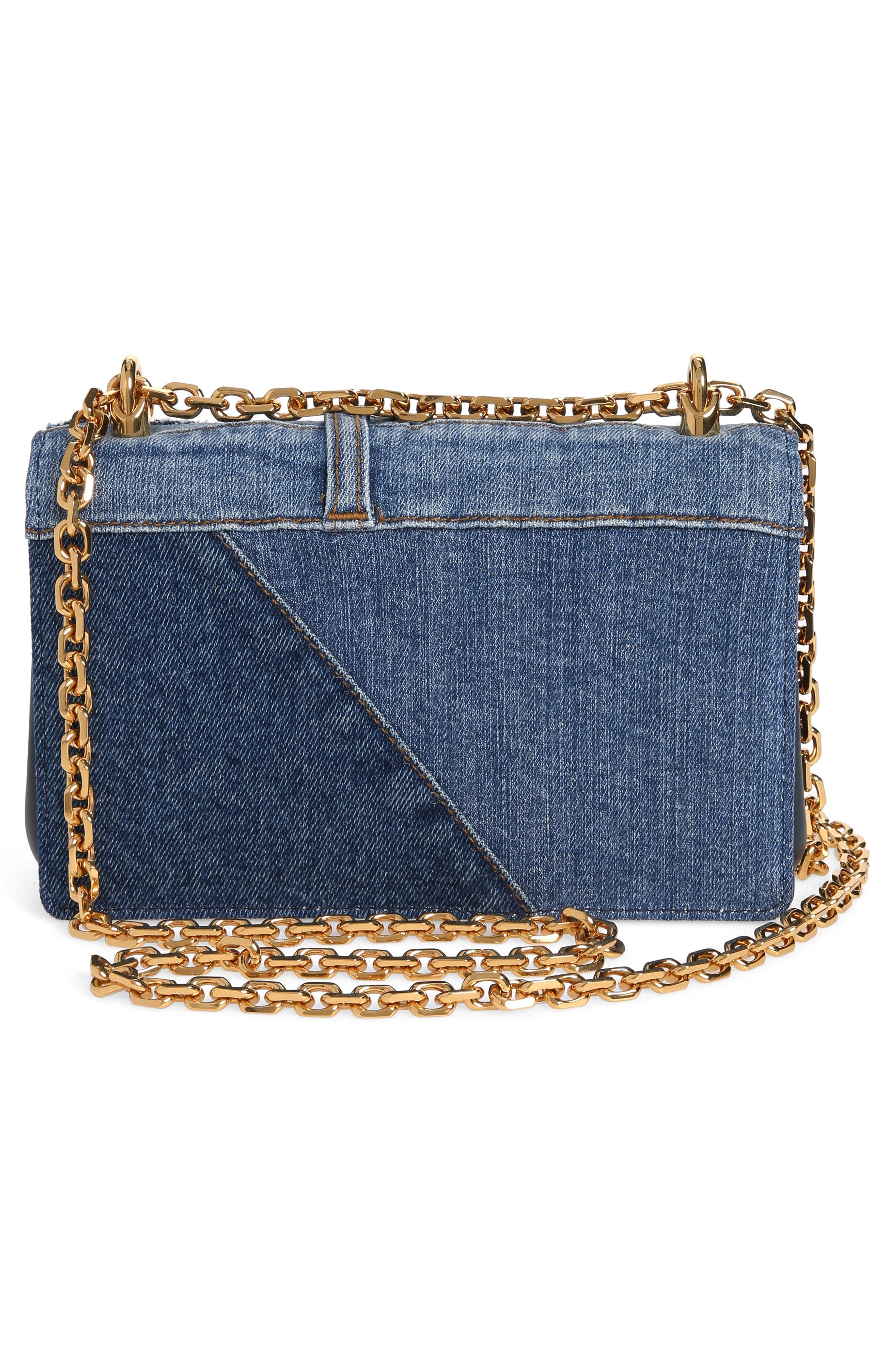 Dolce&Gabbana DG Girls Patchwork Denim Crossbody Bag, Alternate, color, 