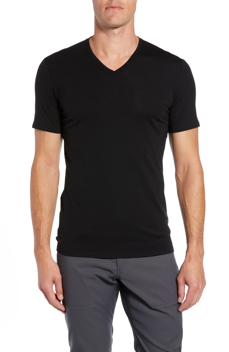 Icebreaker Anatomica Short Sleeve V-Neck T-Shirt, Main, color,