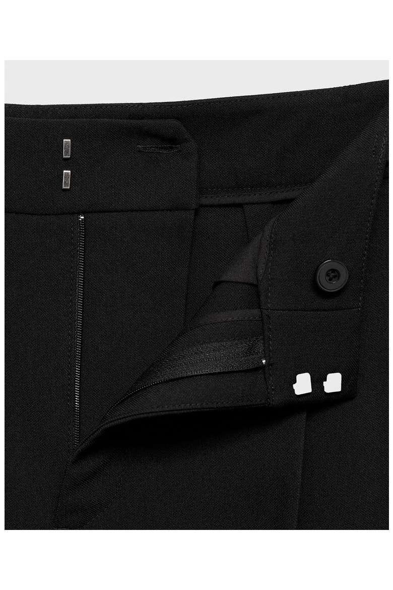 Pleated Straight Fit Pants, Alternate, color, BLACK