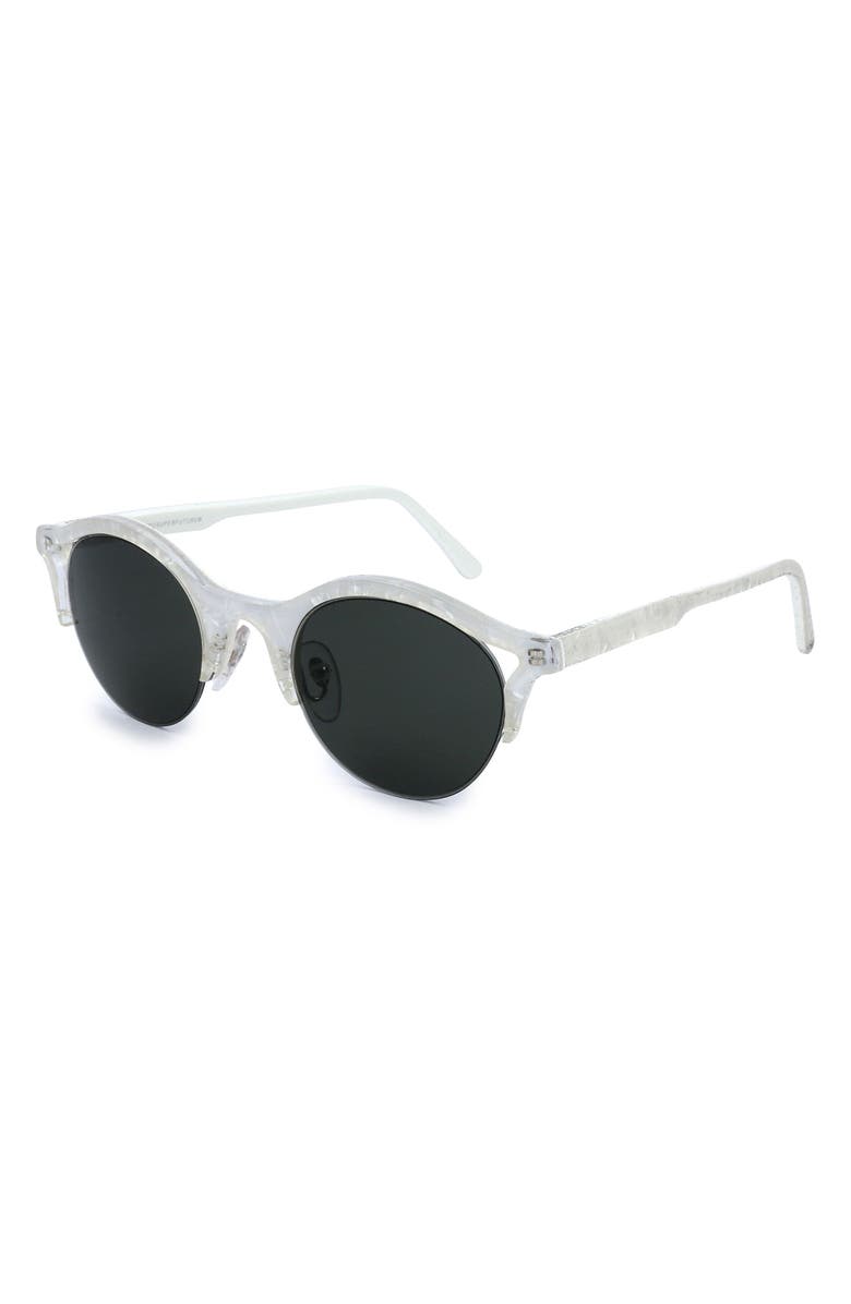 SUPER by RETROSUPERFUTURE<sup>®</sup> 54mm Round Sunglasses, Alternate, color, White