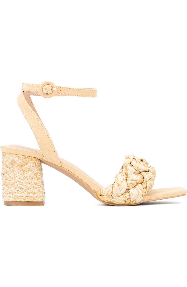 NEW YORK AND COMPANY Elissa Heeled Sandal, Alternate, color, Natural