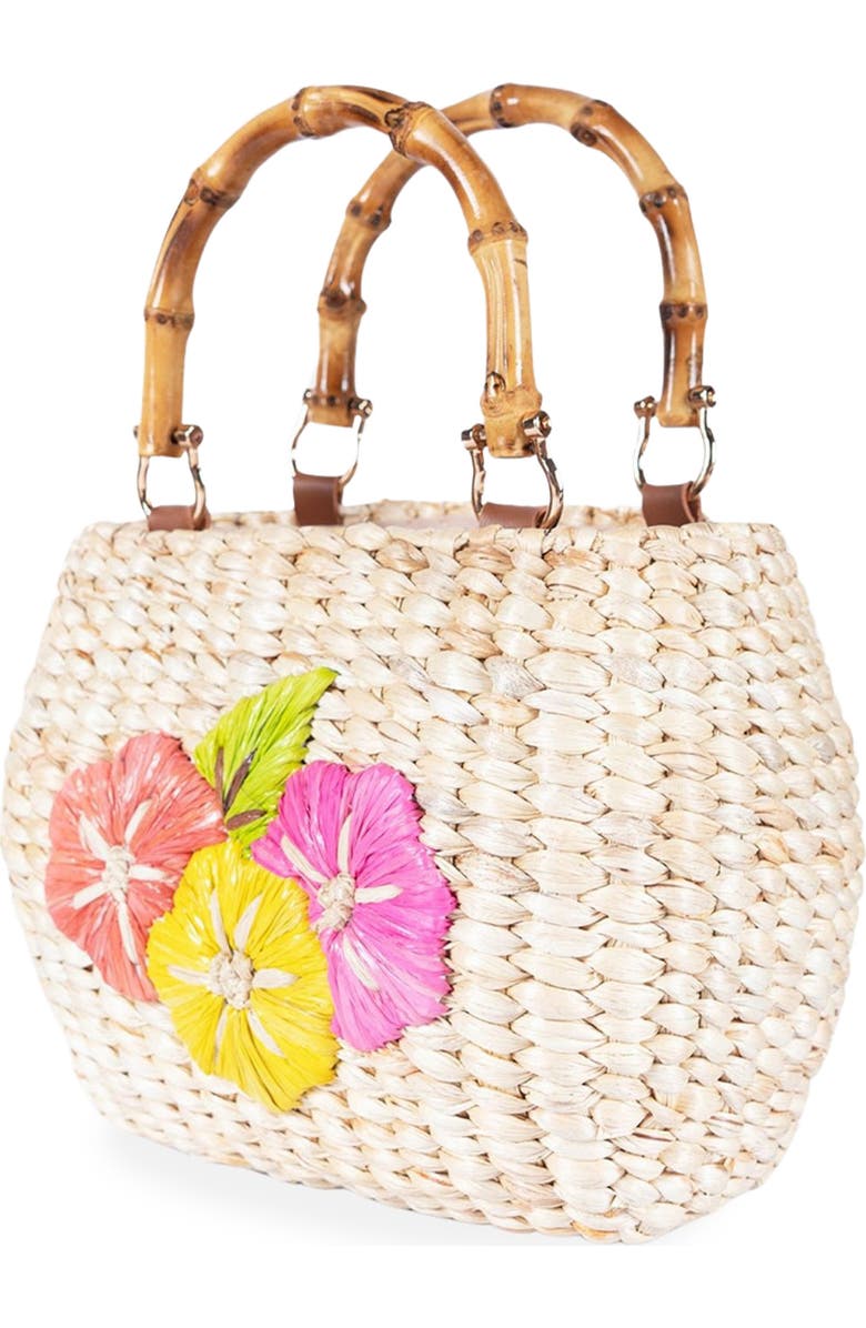 Jelavu Kaia Handwoven Rattan Handbag, Alternate, color, Natural