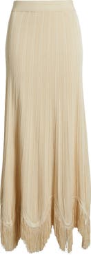 Misook x Lani Lynn Fringe Knit Skirt