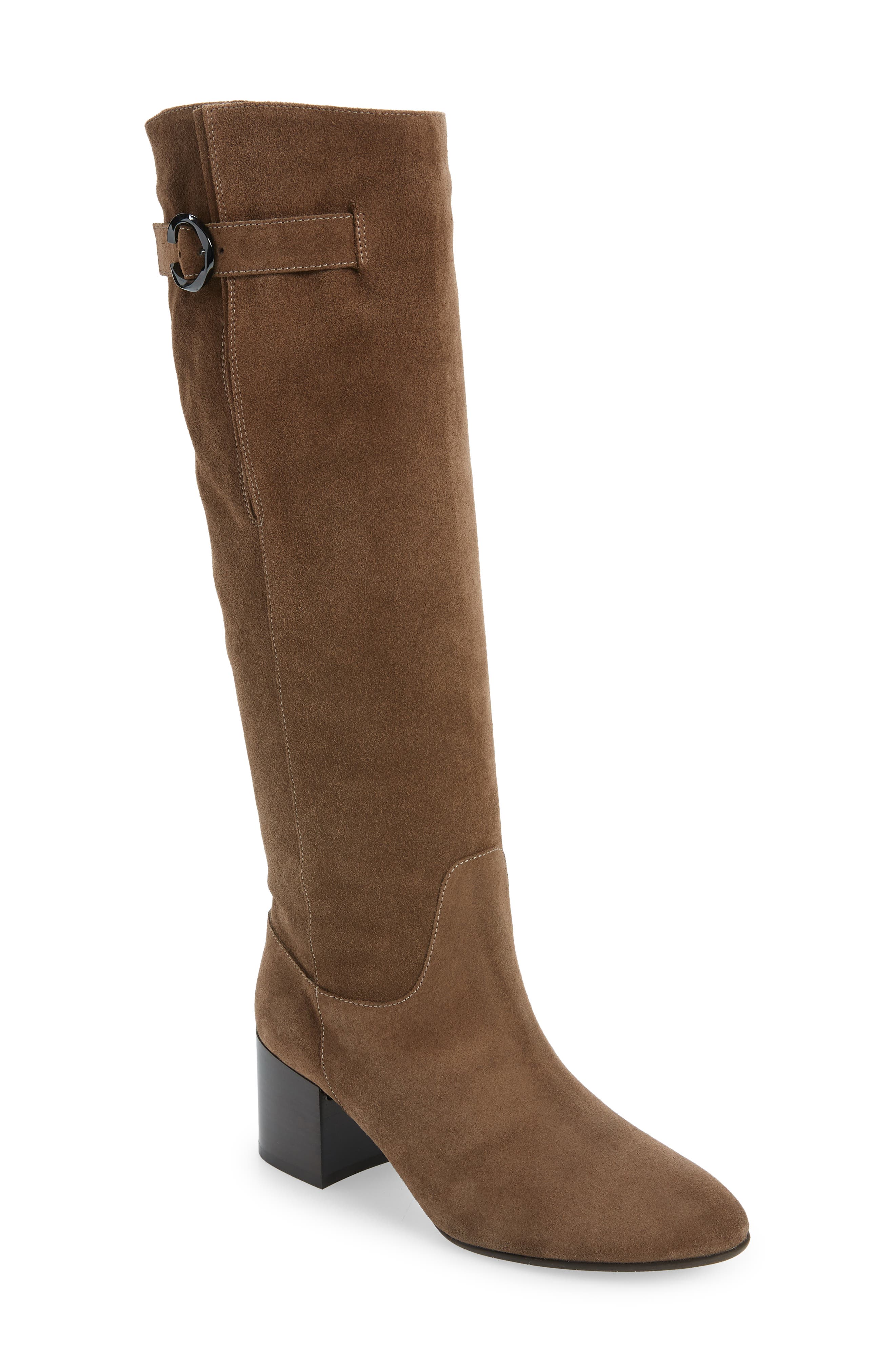 Fabrianna Water Resistant Boot, Main, color, TAUPE SUEDE