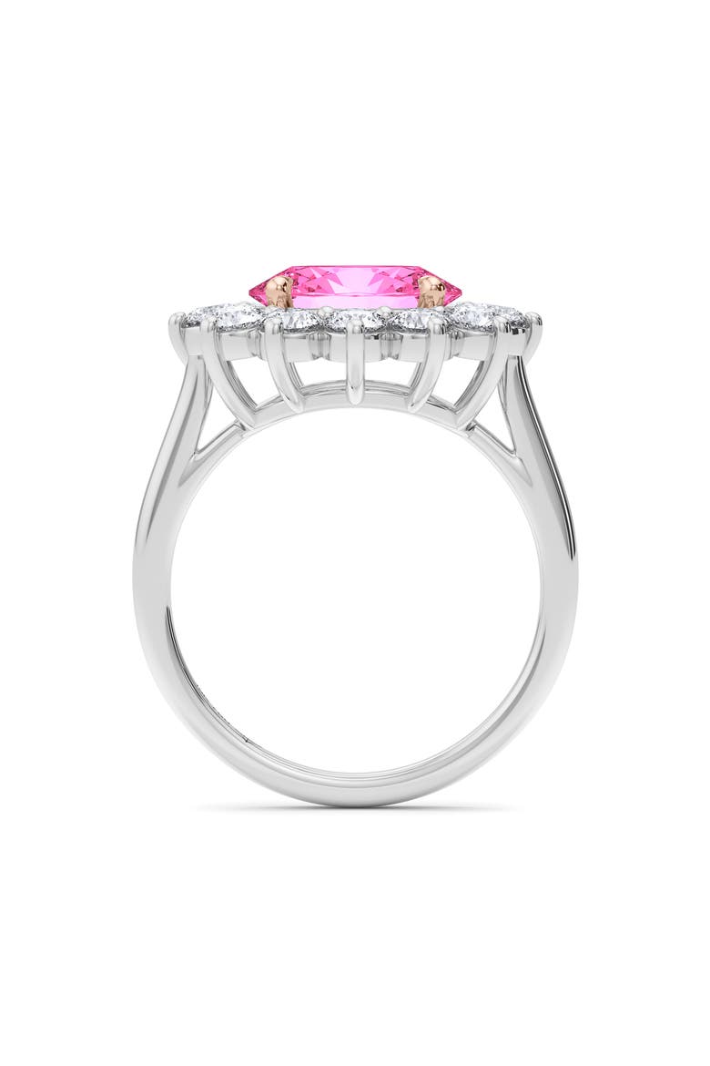 Princess Cut Lab Grown Diamond Engagement Ring, Alternate, color, WHITE