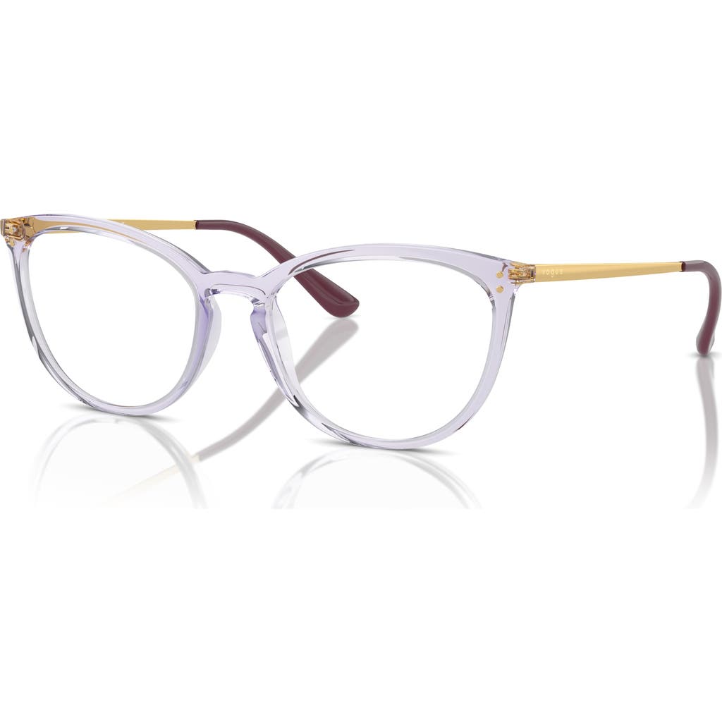 Vogue Eyewear 51mm Cat Eye Optical Glasses In Purple