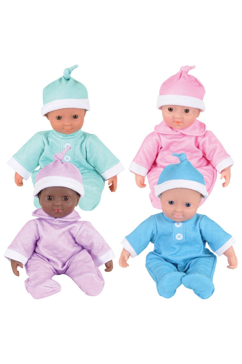 Soft Baby 11" Dolls - Set of 4, Main, color, Multicolor