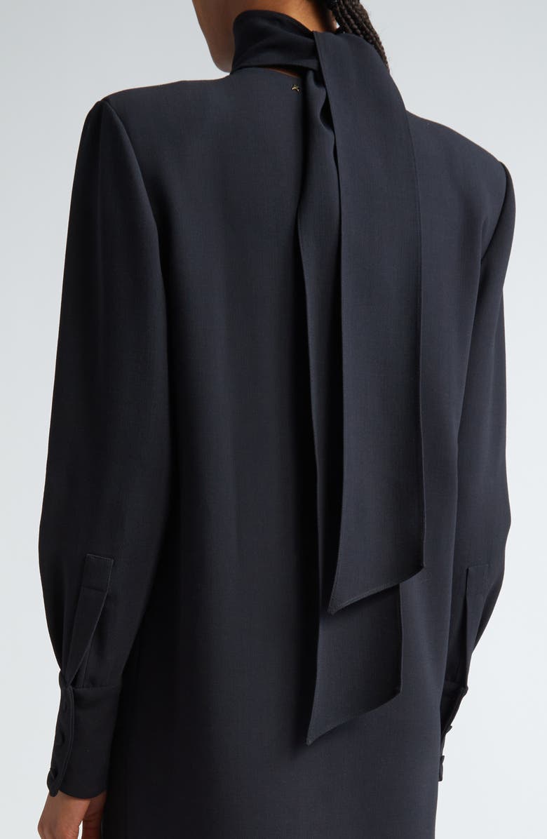 Golden Goose Journey Back Tie Long Sleeve Jersey Shift Dress, Alternate, color,