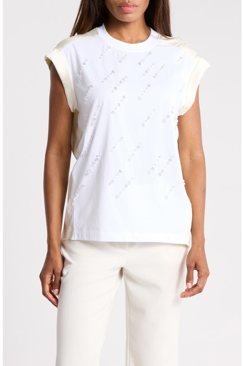Rainfall Embellished Combo T-Shirt, Main, color, WHITE MULTI
