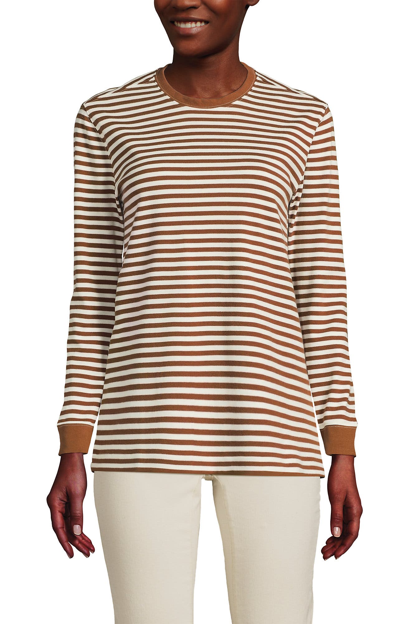 Rich Ginger/Ivory Stripe