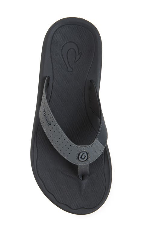 Olukai Ki Flip Flop In Black