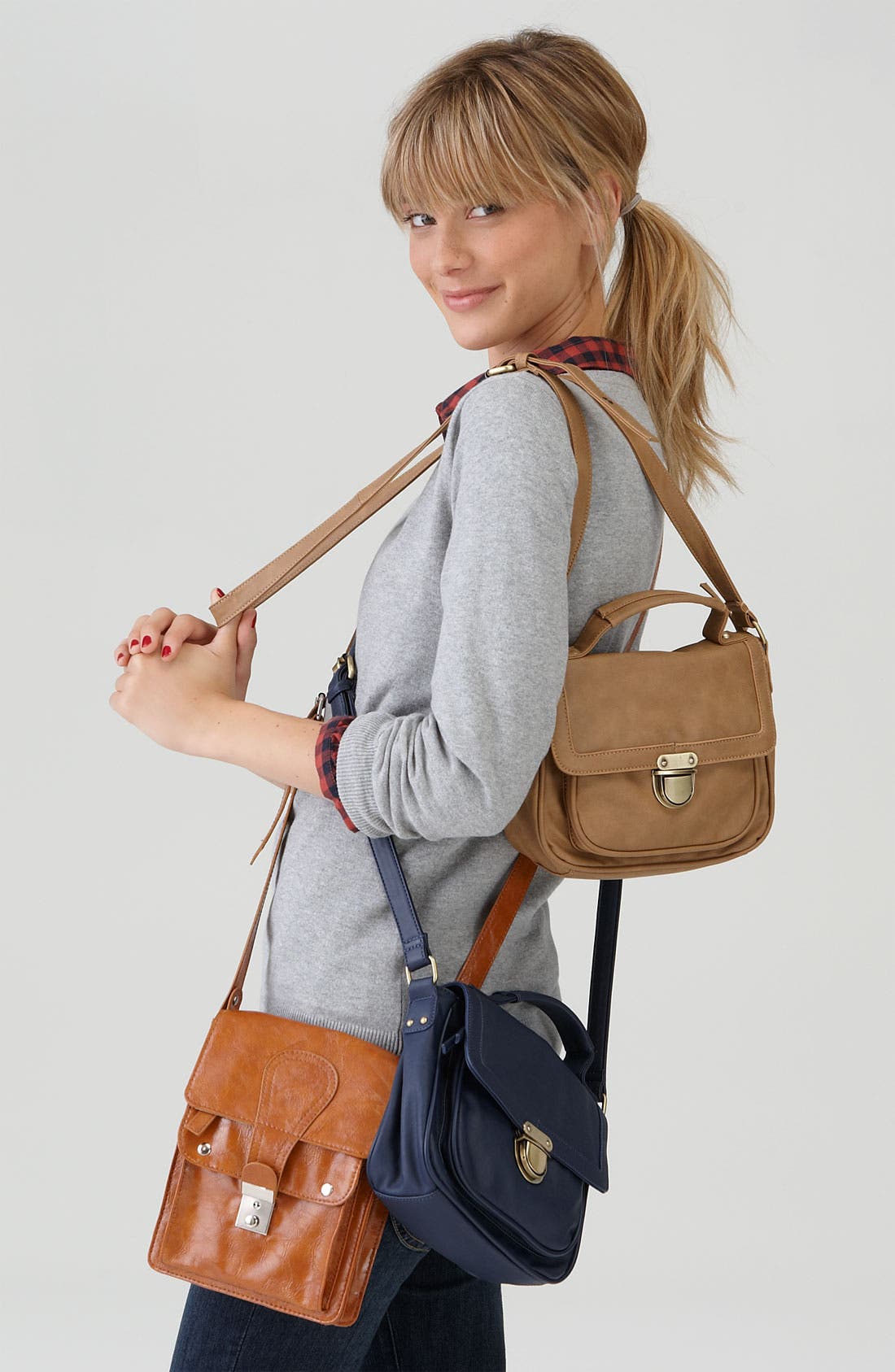 Crossbody Bag, Alternate, color, Cognac