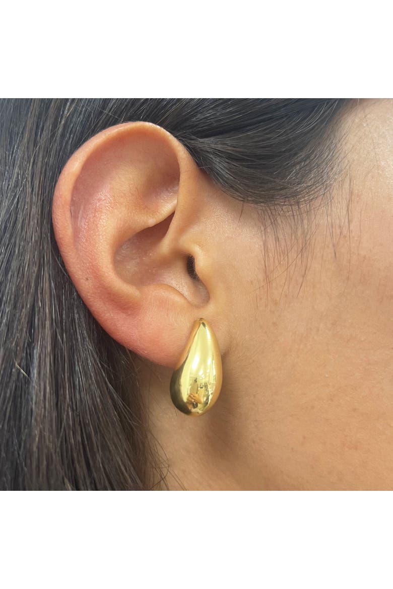 Gold Teardrop Earrings, Alternate, color, Yellow Gold