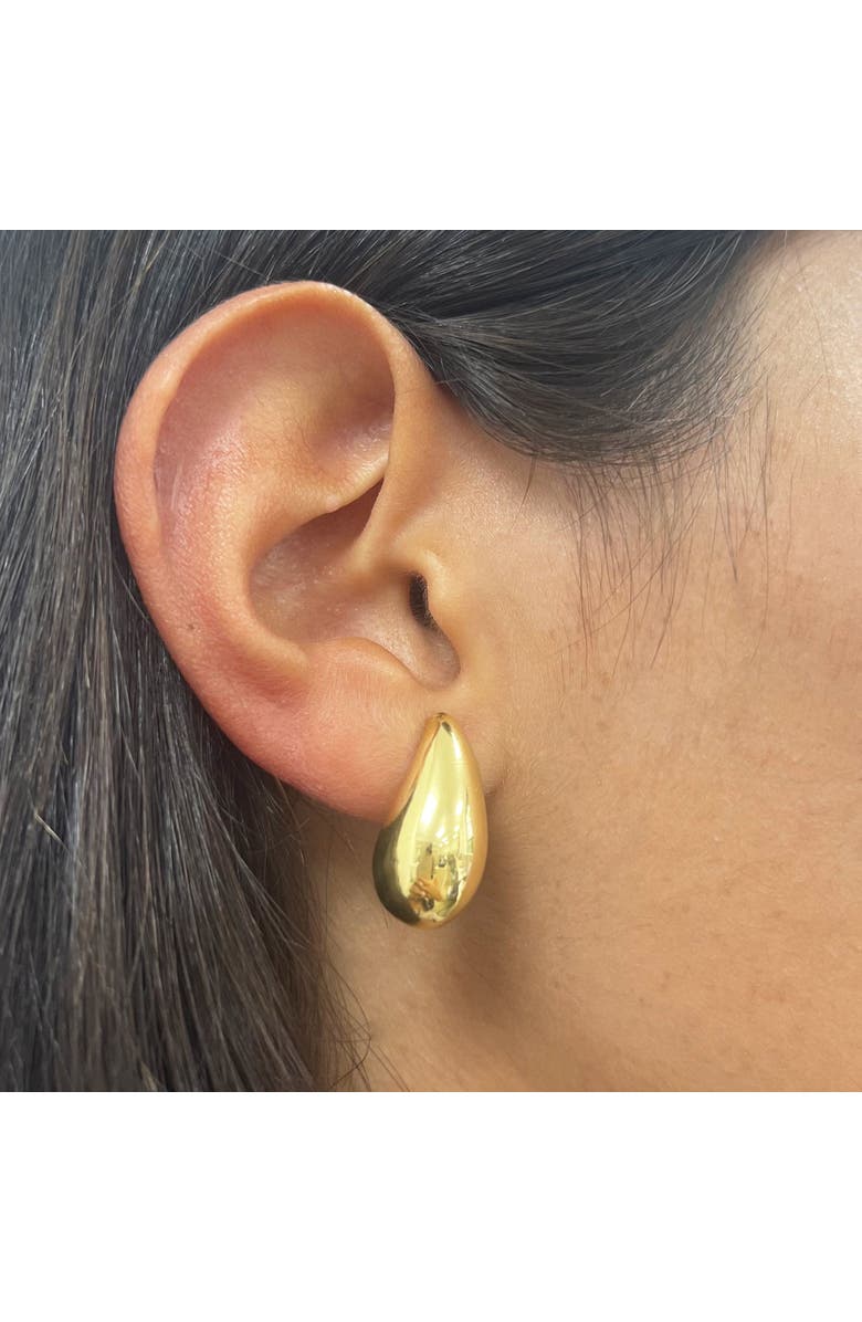 The Lovery Fine Jewelry Gold Teardrop Earrings, Alternate, color, Yellow Gold