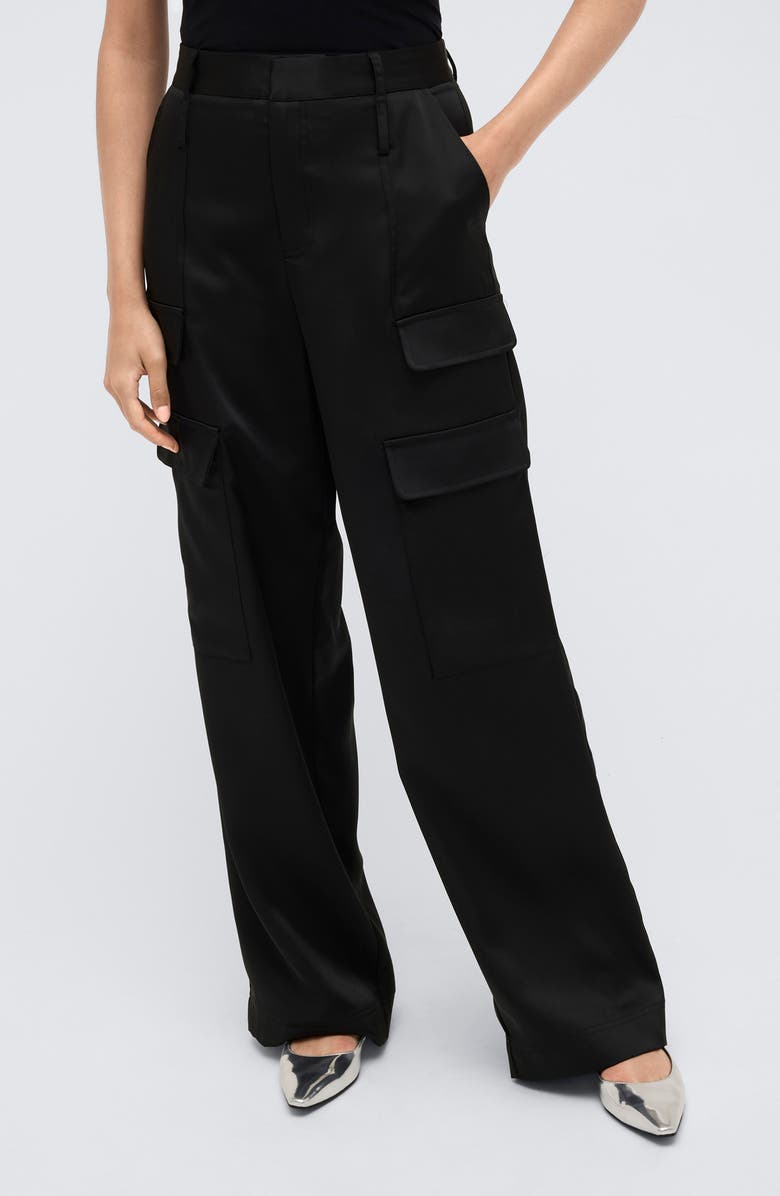 Kenneth Cole Satin Cargo Pants, Main, color,