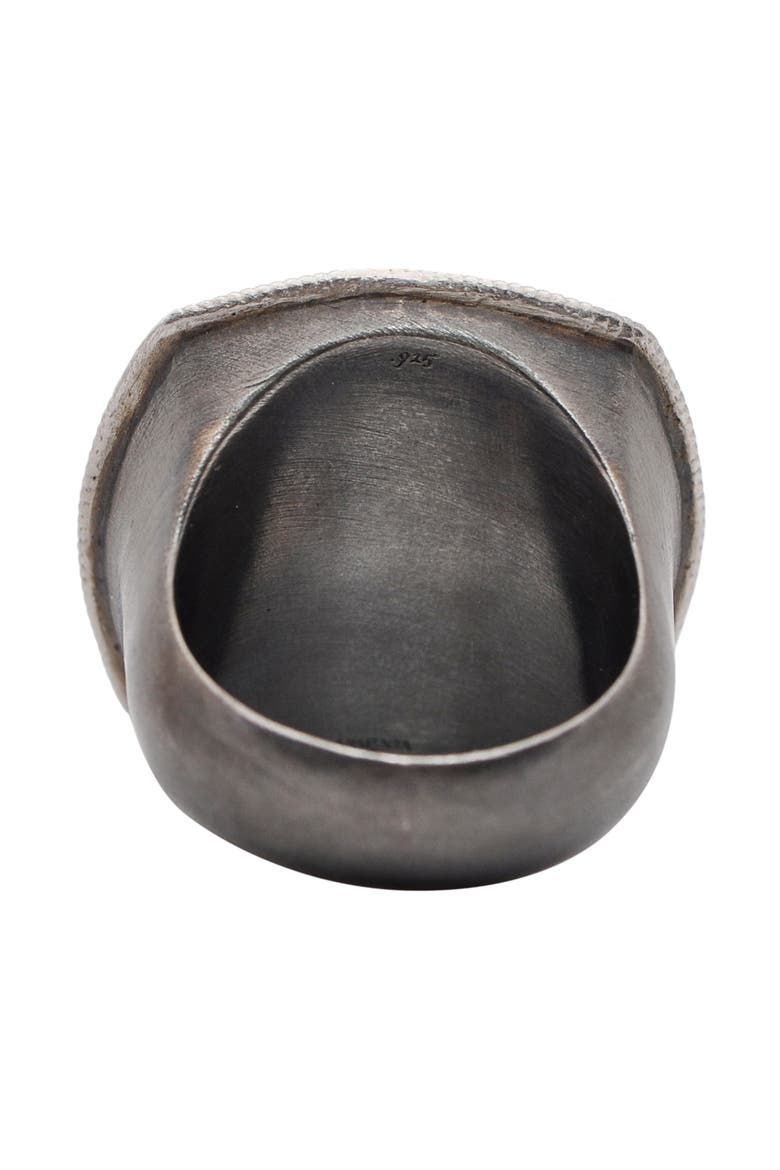 Men's Romero Cross Signet Ring, Alternate, color, SILVER