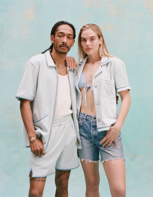 Tombolo 'standard Issue' Cabana Shorts In Sky Blue