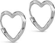 ENAMEL Copenhagen Organic Heart Small Hoops