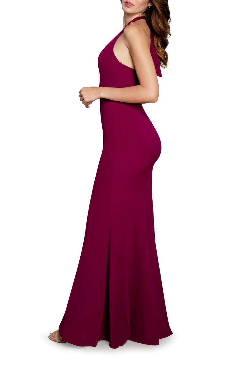 Dress the Population Shiloh Halter Trumpet Gown, Alternate, color, 