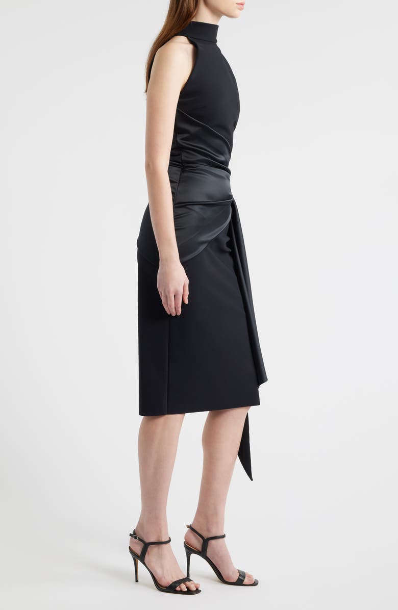 Chiara Boni La Petite Robe Gudairi Sleeveless Midi Dress, Alternate, color, Black