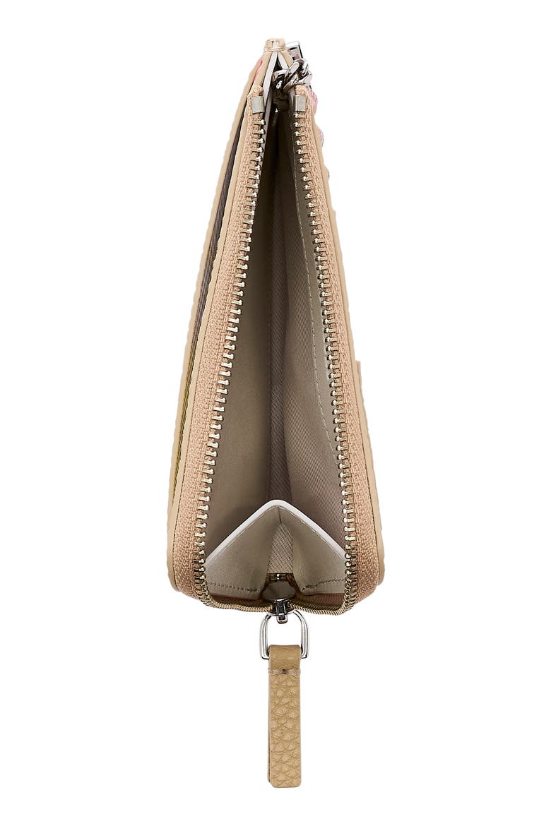 The Punk Scribble Top Zip Multi Wallet, Alternate, color, BEIGE MULTI
